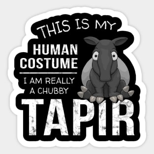 My Human Costume I Am Really A Malayan Tapir Sticker